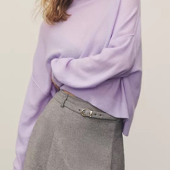 The Alani Cashmere Mock-Neck Sweater by Pilcro - Picture 4 of 5